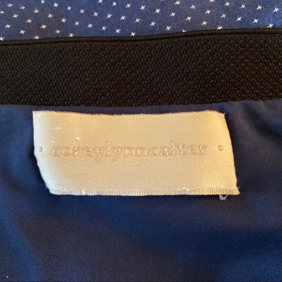 Anthropologie Corey Lynn Calter Blue Embroidered Skirt - Picture 3 of 8